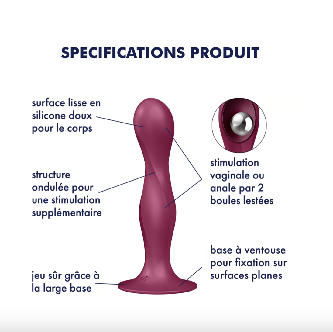 Satisfyer Double Ball-R - Gode lesté
