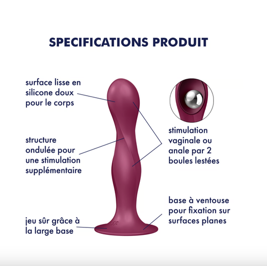 Satisfyer Double Ball-R - Gode lesté