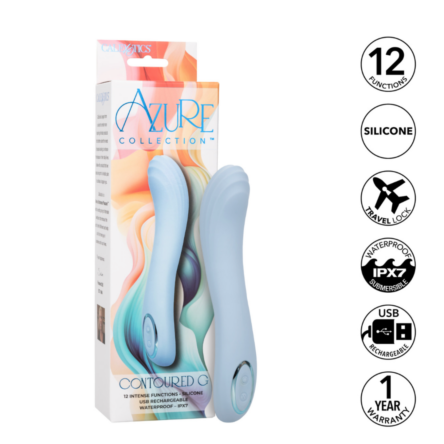 CalExotics Azure Contoured G - Vibromasseur Point G