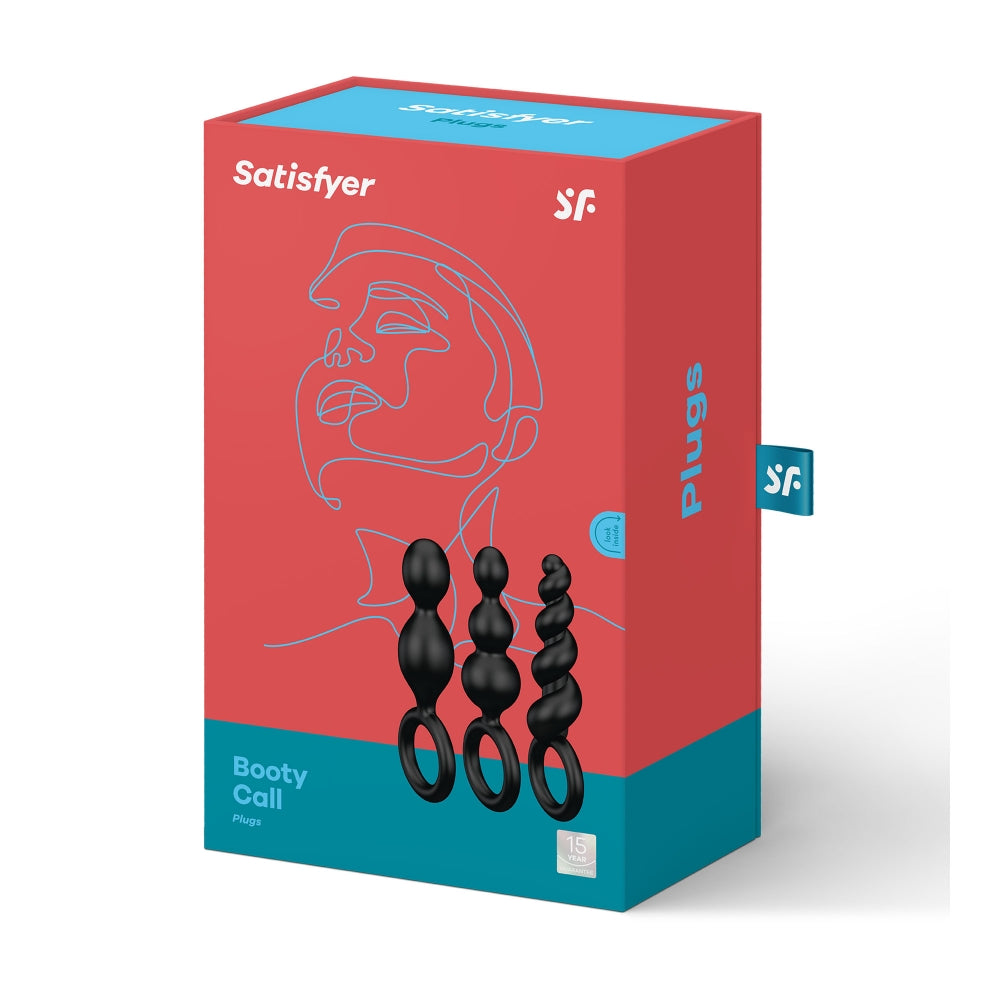 Satisfyer Booty Call Black - Kit de 3 plugs anaux