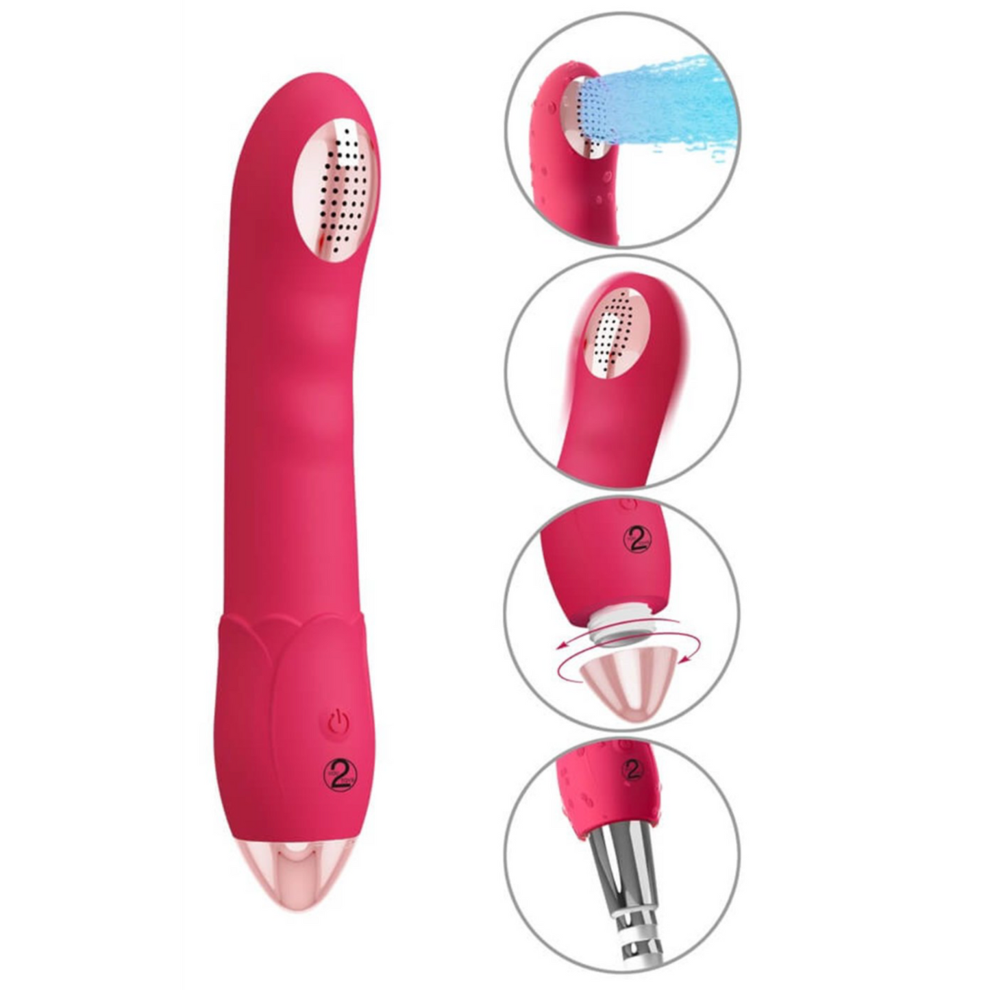 You2Toys Showers To Orgasm - Vibromasseur et pommeau de douche 2-en-1