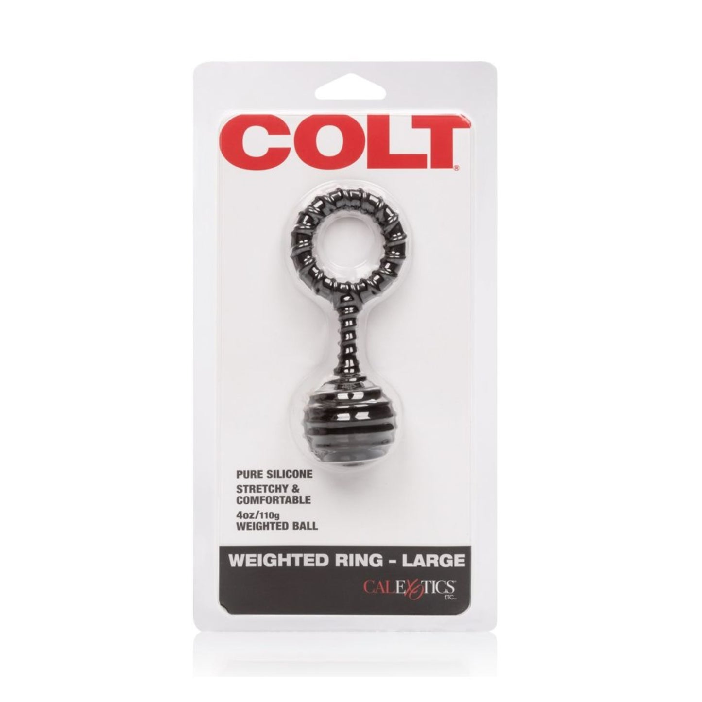 CalExotics Colt Weighted Ring Large - Anneau pénien avec boule lestée
