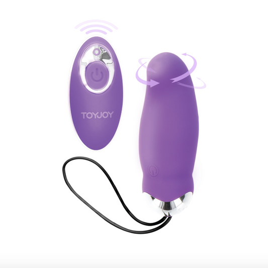 ToyJoy Make My Orgasm Eggsplode - Oeuf télécommandé rotatif