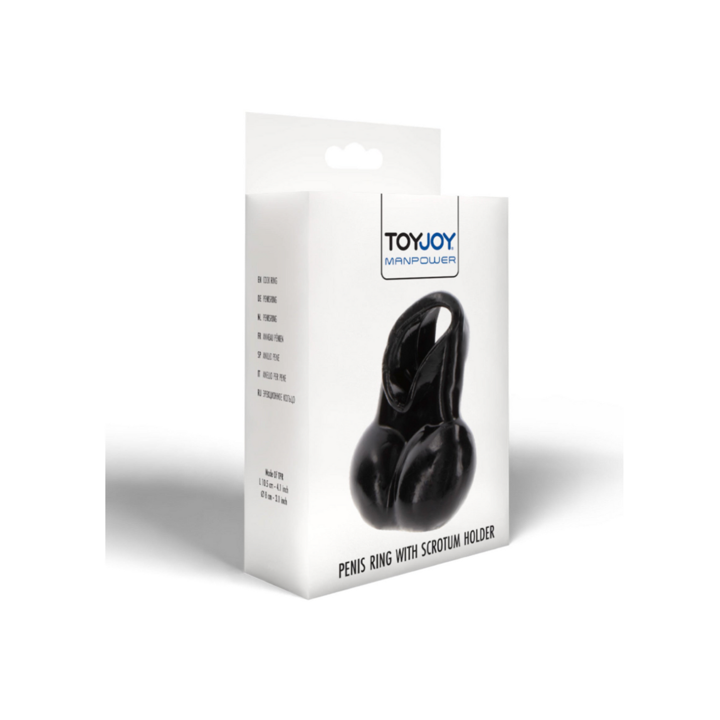 ToyJoy Penis Ring with Scrotum Holder – Cockring avec sac testiculaire