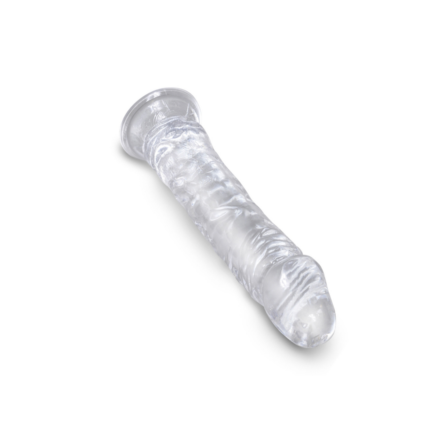 Pipedream King Cock Clear 8'' - Gode ventouse translucide 20 cm