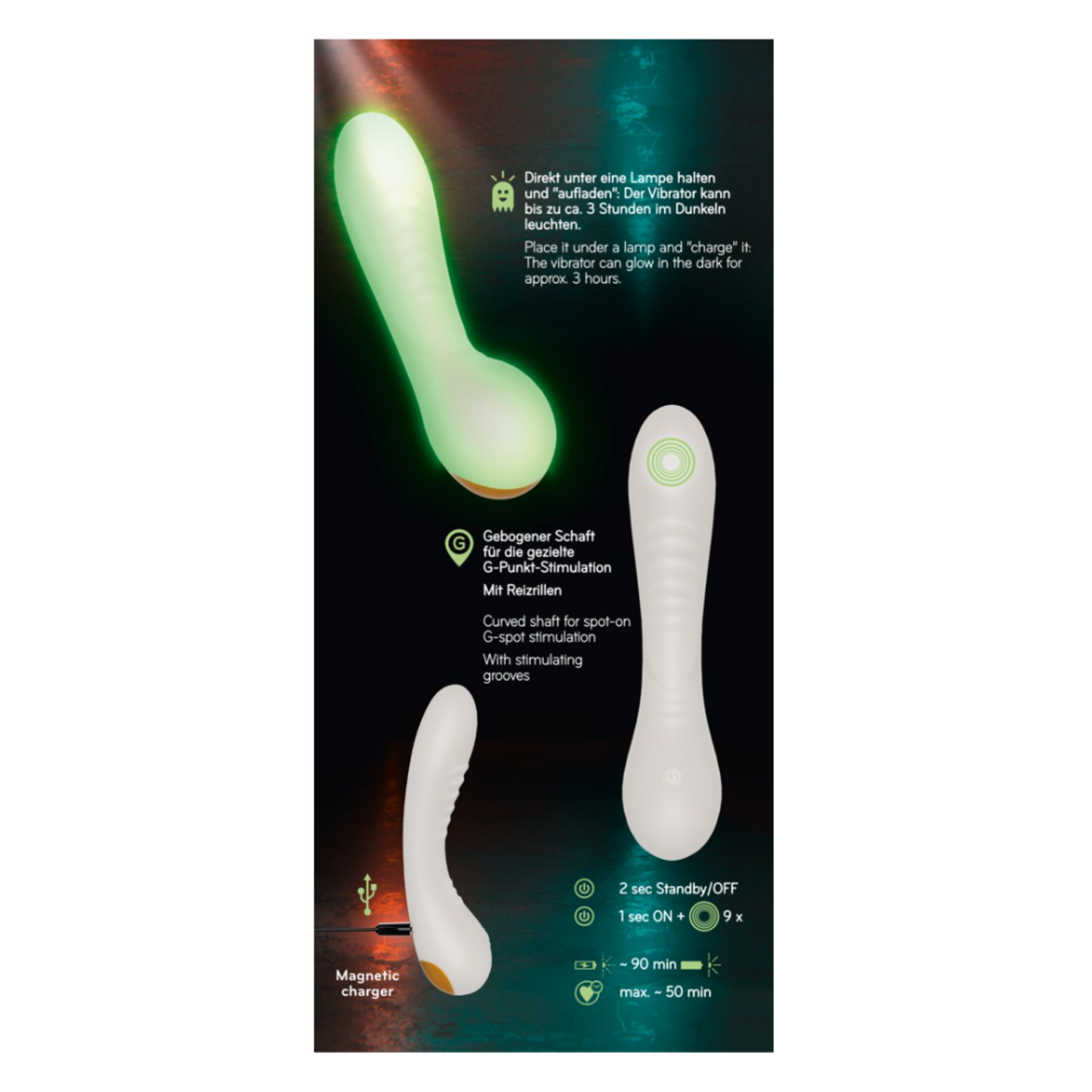 You2Toys Glow In The Dark G-Spot - Vibromasseur phosphorescent