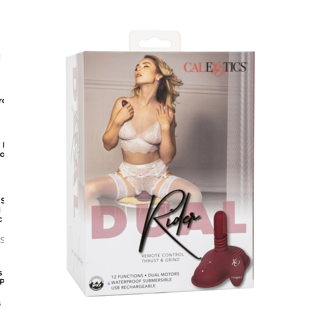 CalExotics Dual Rider™ Remote Control Thrust & Grind - Vibromasseur à double action