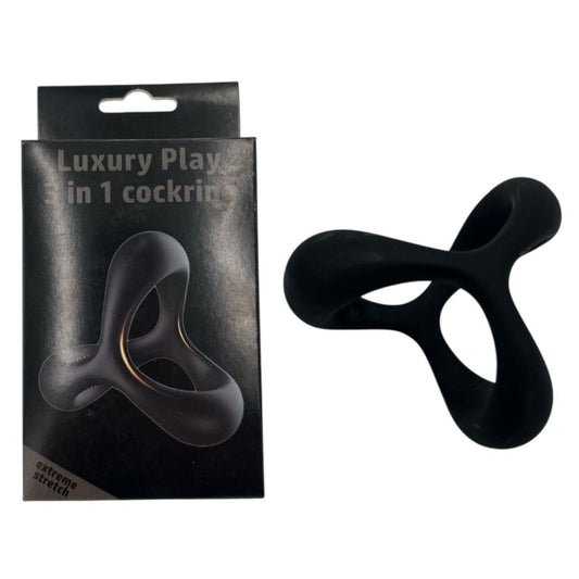Luxury Play 3 in 1 Cockring - Anneau pénien