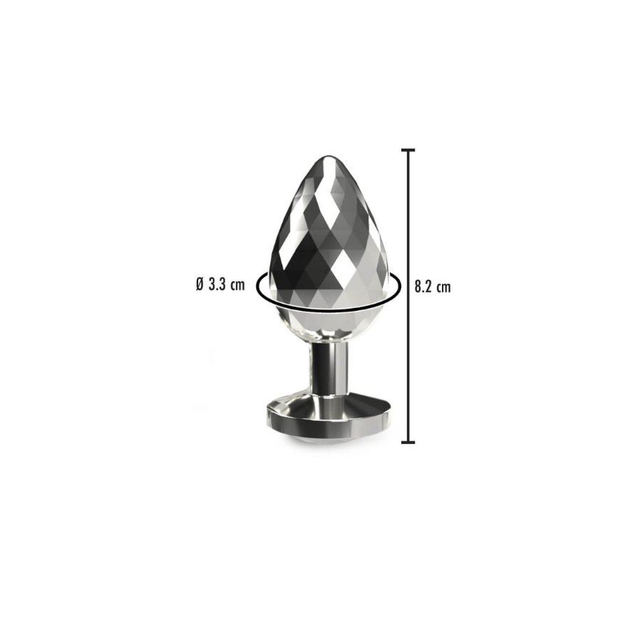 ToyJoy Disco Diamond Plug Medium - Plug anal en aluminium