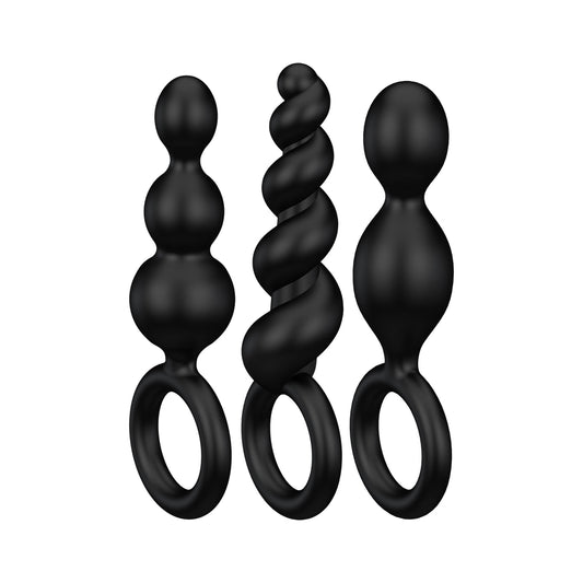 Satisfyer Booty Call Black - Kit de 3 plugs anaux