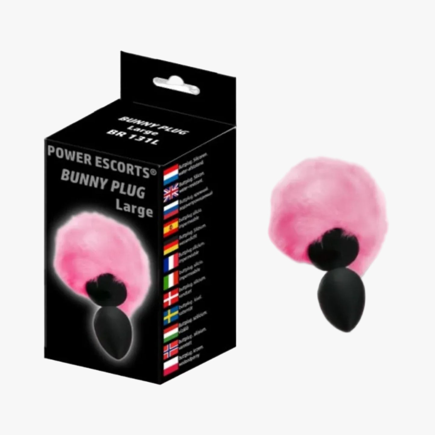 Power Escorts Bunny Plug Large -  Plug anal avec queue de lapin