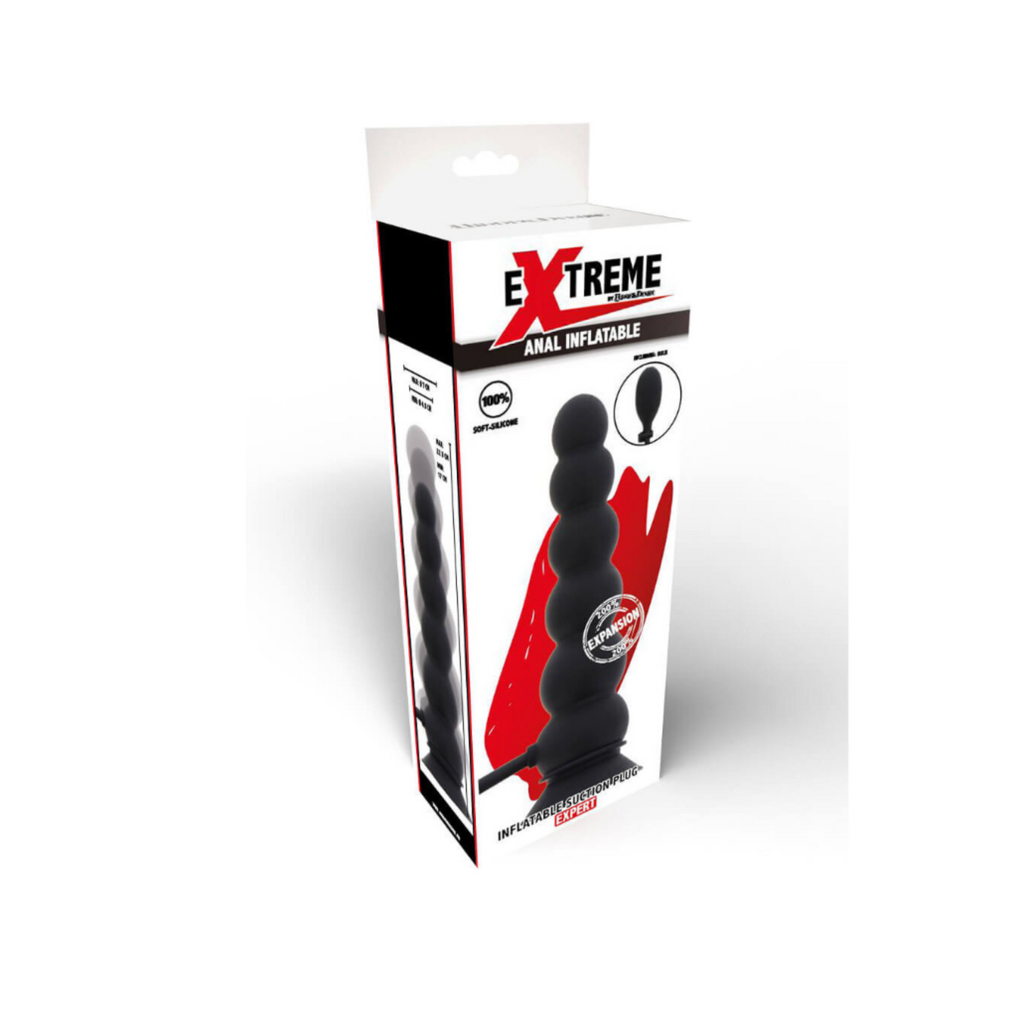 Hidden Desire Extreme Inflatable Suction Plug - Plug anal gonflable à ventouse