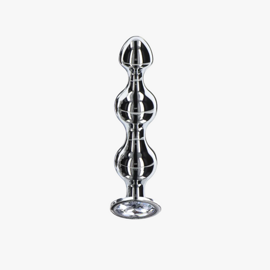 ToyJoy Diamond Star Beads Medium - Plug en aluminium