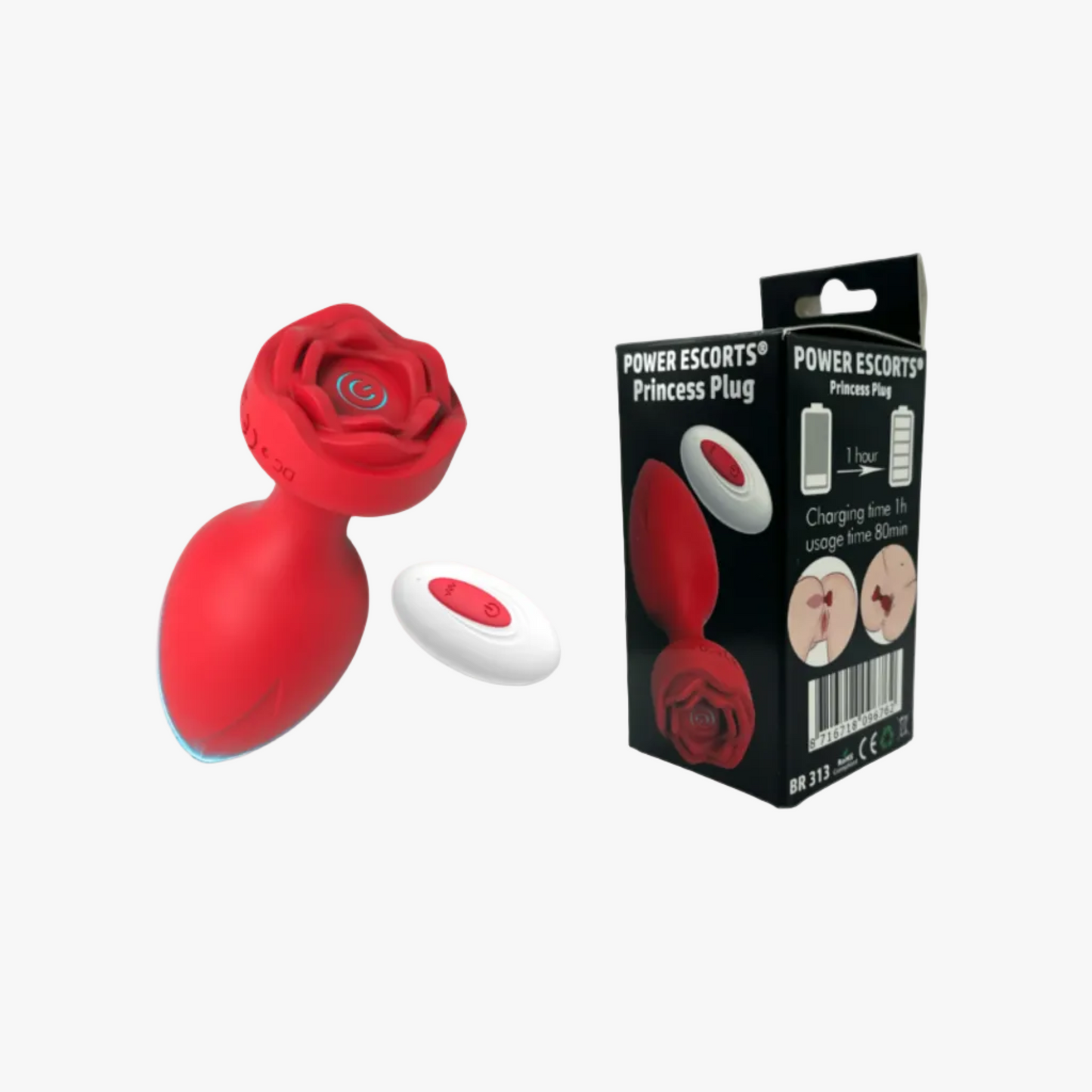 Power Escorts Princess Plug - Plug anal vibrant télécommandé