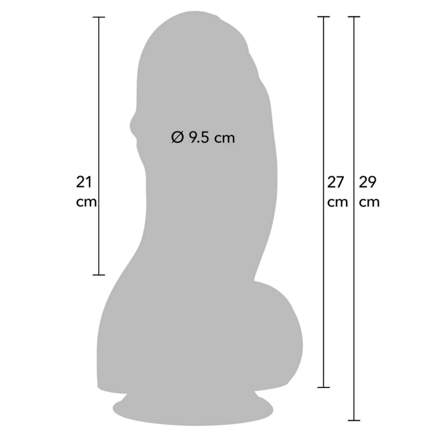 Hidden Desire Inferno Fat Boys - Gode ventouse XXL 27 cm