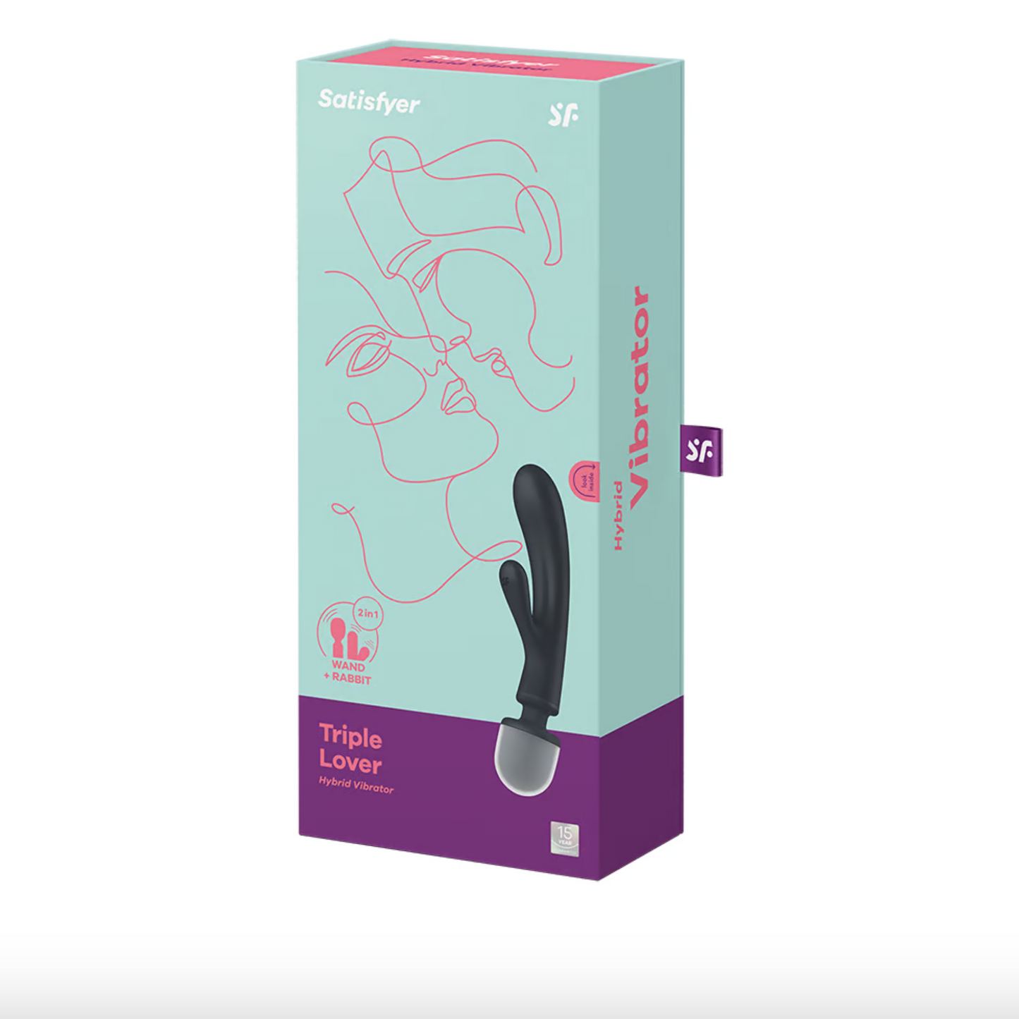 Satisfyer Triple Lover - Vibromasseur rabbit et wand