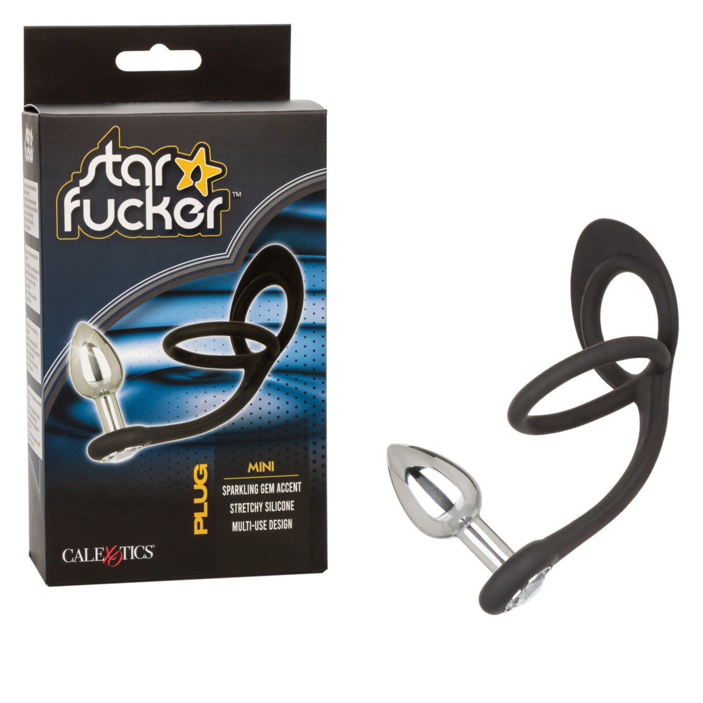 CalExotics Star Fucker Mini – Anneau pénien double avec stimulateur