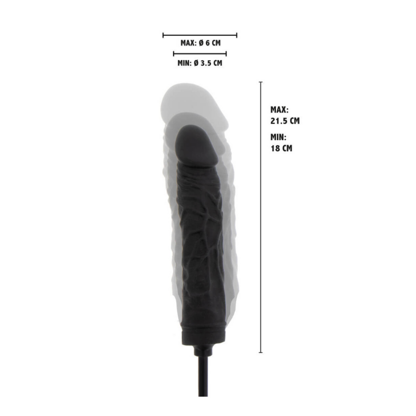 Inflatable Dong Advanced - Dildo silicone gonflable