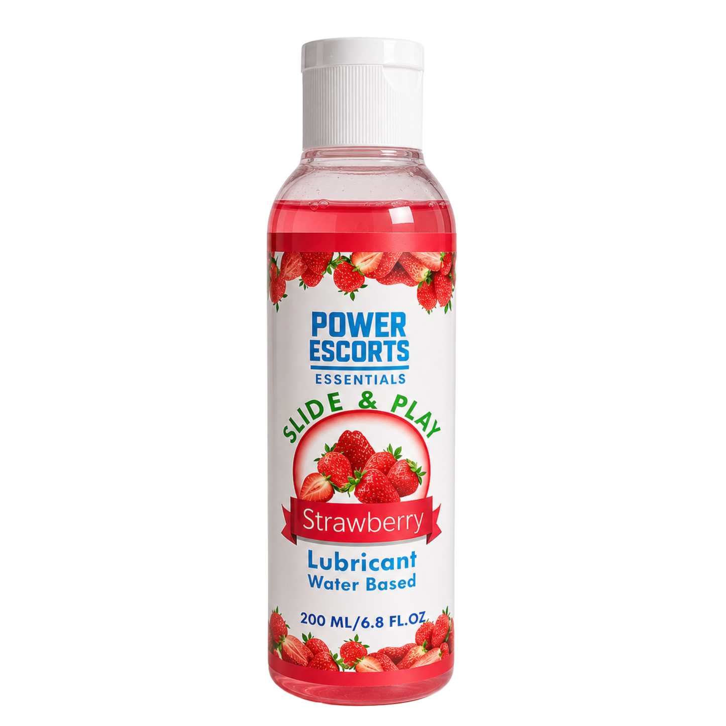 Slide & Play Strawberry - Lubrifiant comestible fraise 200 ml